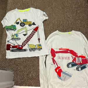 Mini boden construction shirt set